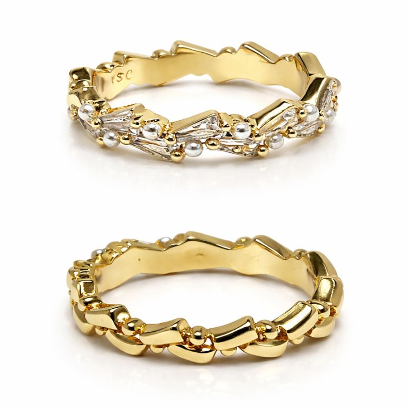 Gold Pearl Fashion Ring